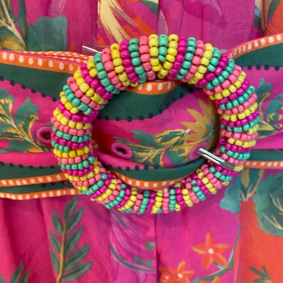 FARM Rio Fruit Garden Belted Mini Dress Size M - Picture 8 of 8